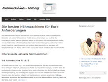 Tablet Screenshot of naehmaschinen-test.org