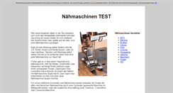 Desktop Screenshot of naehmaschinen-test.info