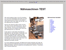 Tablet Screenshot of naehmaschinen-test.info